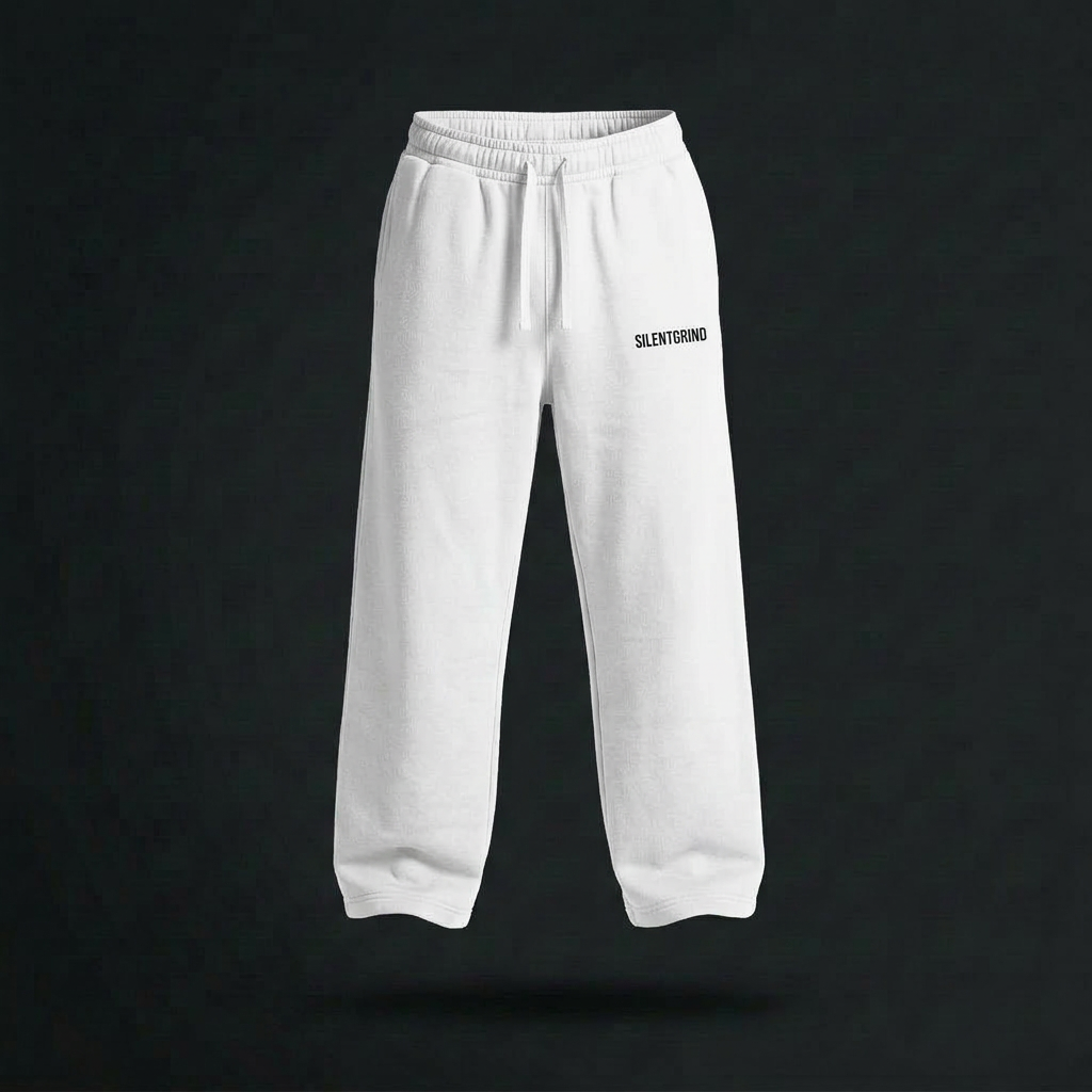SILENTGRIND SWEATPANTS white